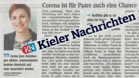 Kieler Nachrichten: Beziehung in der Corona-Zeit